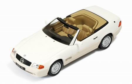mercedes-benz sl500 (r129) - pearl white with beige interiors CLC195 Модель 1:43
