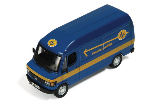 mercedes-benz 207d van «asg» - blue/yellow CLC224 Модель 1:43