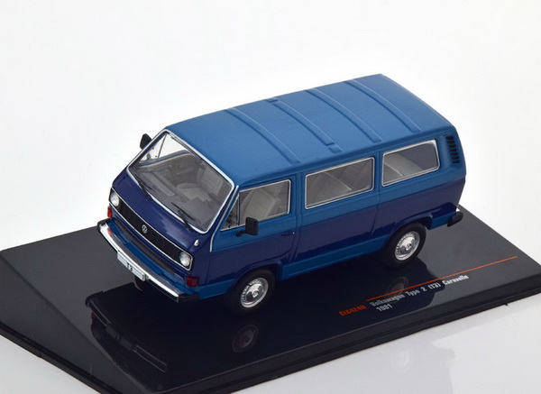volkswagen t3 bus caravelle - 2-tones blue CLC424 Модель 1:43