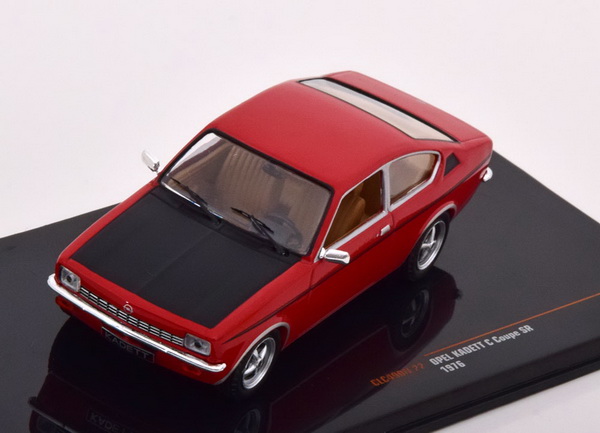opel kadett c coupe sr - 1976 - red/matt black CLC490 Модель 1:43