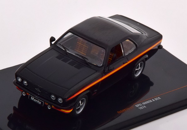Модель 1:43 Opel Manta A GT/E Magic - 1974 - Black/Yellow-orange