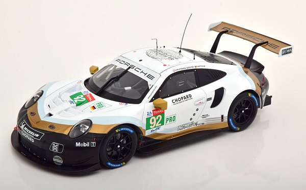 Porsche 911 (991) RSR №92 24h Le Mans (Christensen - Estre - Vanthoor) LEGT18024 Модель 1:18