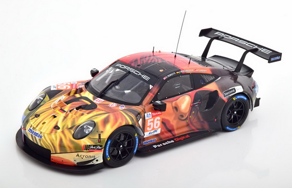 Модель 1:18 Porsche 911 RSR Sieger LMGTE AM Class, 24h Le Mans 2019 Perfetti/Bergmeister/Lindsey