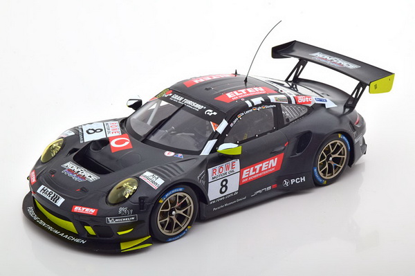 Модель 1:18 Porsche 911 GT3 R №8, VLN 1 Nürburgring 2019 Slooten/Luhr/Jans/de Leener