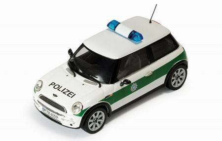 mini cooper «polizei» (german police) - white/green MOC057 Модель 1:43