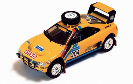 Модель 1:43 Peugeot 405 T16 «Yellow» №204 Paris-Dakar (Bjorn Waldegaard - J.C.Fenouil)