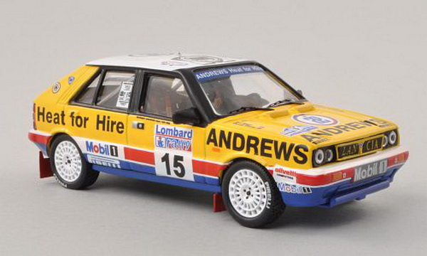 lancia delta hf 4wd ~andrews~ r.brookes-p.wilson rac rally 1987 RAC102 Модель 1:43
