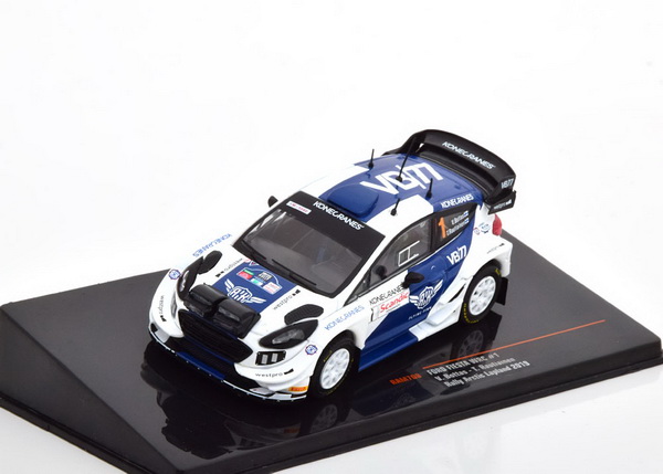 Модель 1:43 Ford Fiesta WRC №1 Rally Artic Lapland (Valtteri Bottas - Timo Rautiainen) (с люстрой)