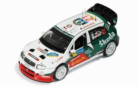 Модель 1:43 Skoda Fabia WRC №21 Rally RACC Catalunya (Jan Kopecky - Filip Schovanek)