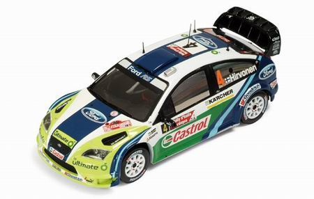 Модель 1:43 Ford Focus WRC №4 «Castrol» 2nd Rally Sardenha (Mikko Hirvonen - Jere Lehtinen)