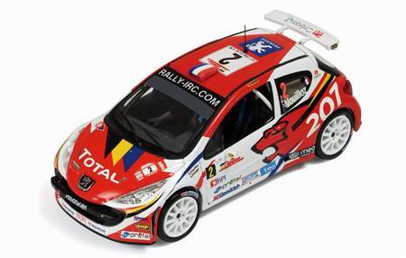 Модель 1:43 Peugeot 207 S2000 №2 Winner Rally Madeira (Nicolas Vouilloz - Nicolas Klinger) (IRC Champion)