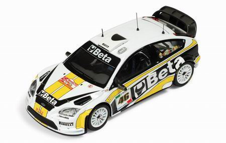 Модель 1:43 Ford Focus RS 07 WRC №46 «Beta» Rally Monza (Valentino Rossi - Carlo Cassina)