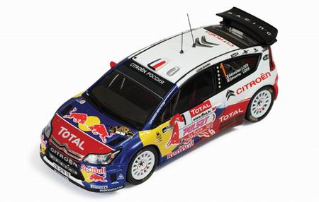 Модель 1:43 Citroen C4 WRC №1 «Red Bull» Winner Rally du Var (Sebastian Loeb - Severine Loeb)