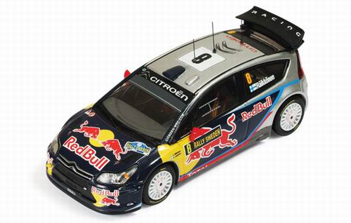 Модель 1:43 Citroen C4 WRC №8 «Red Bull» 30rd Rally Sweden (Kimi Raikkonen - Kaj Lindstrom)