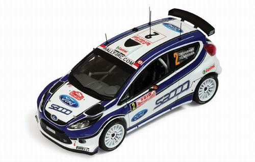 Модель 1:43 Ford Fiesta S2000 №2 Winner Rallye Monte-Carlo (Mikko Hirvonen - Jere Lehtinen)