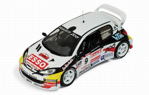 Модель 1:43 Peugeot 206 WRC №9 Ypres Rally (Patrick Snijers - E.v.d.Pluym)