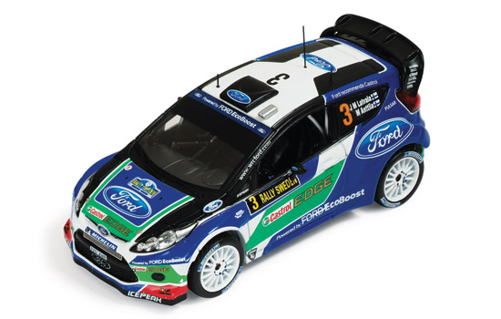 Ford Fiesta RS WRC №3 Winner Rally Sweden (Jari-Matti Latavala - Miikka Anttila) RAM484 Модель 1:43