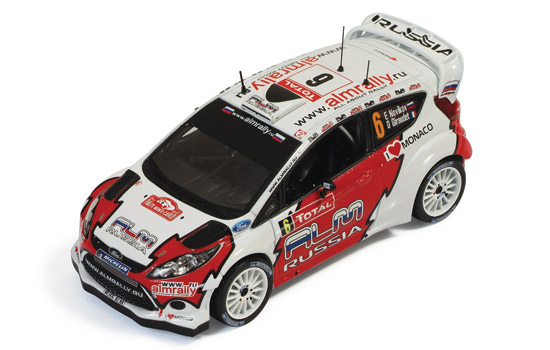 Модель 1:43 Ford Fiesta RS WRC №6 Rallye Monte-Carlo (Evgeny Novikov - Denis Giraudet)