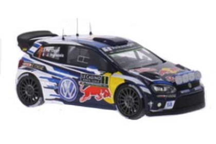 Модель 1:43 Volkswagen Polo R WRC №1 «Red Bull» Winner Rallye Monte-Carlo (Sebastien Ogier - Julie Ingrassia)