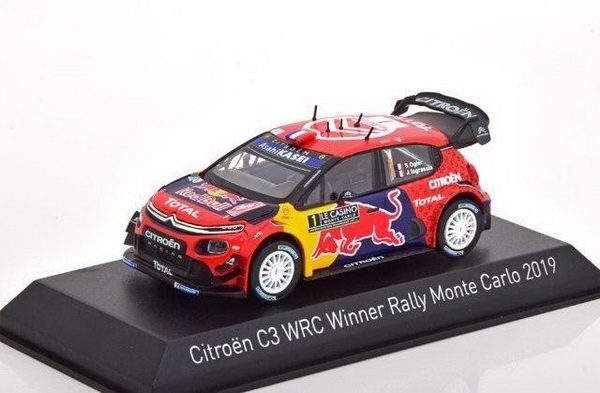 Модель 1:43 Citroen C3 WRC №1 Winner Rallye Monte-Carlo (Sebastien Ogier - Julie Ingrassia)