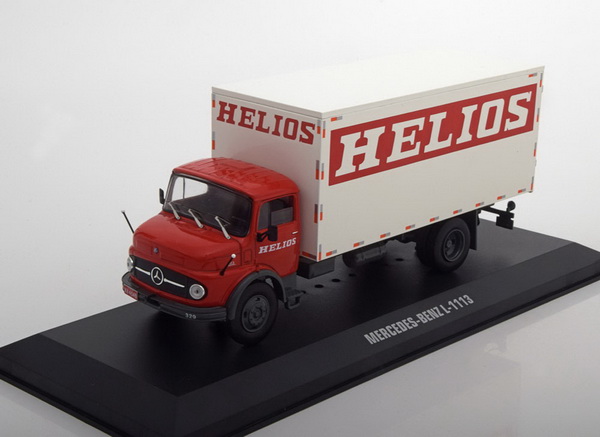 Модель 1:43 Mercedes-Benz L 1113 «HELIOS» фургон - red/white
