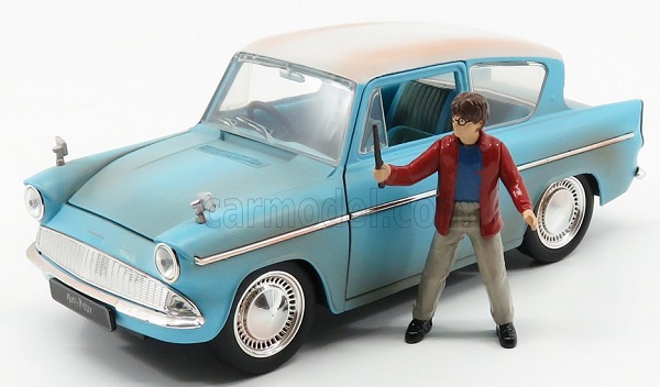 Модель 1:24 FORD Anglia 1959 Harry Potter - Movie - With Figure 2016, Light Blue