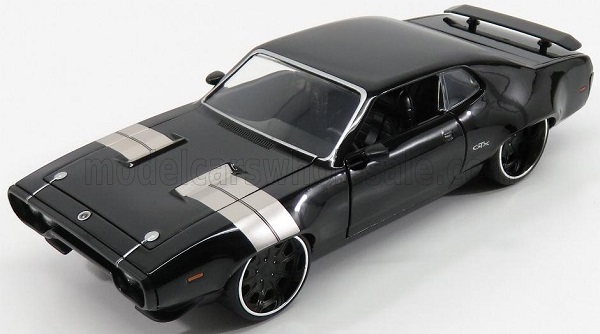 Модель 1:24 PLYMOUTH Dom's Gtx Coupe 1971 - Fast & Furious 8 2017, Black Silver