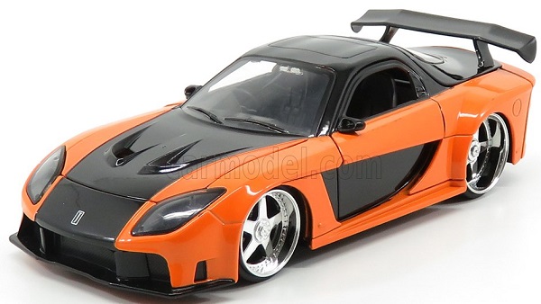 Модель 1:24 MAZDA Han's Rx-7 Coupe (1997) - Fast & Furious Iii Tokyo Drift (2006), Orange Black