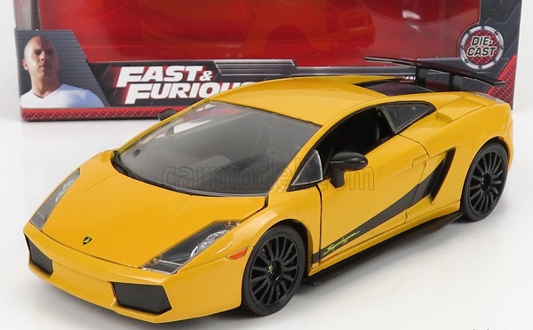 Модель 1:24 Lamborghini - Gallardo Superleggera 2007 - Fast & Furious Yellow