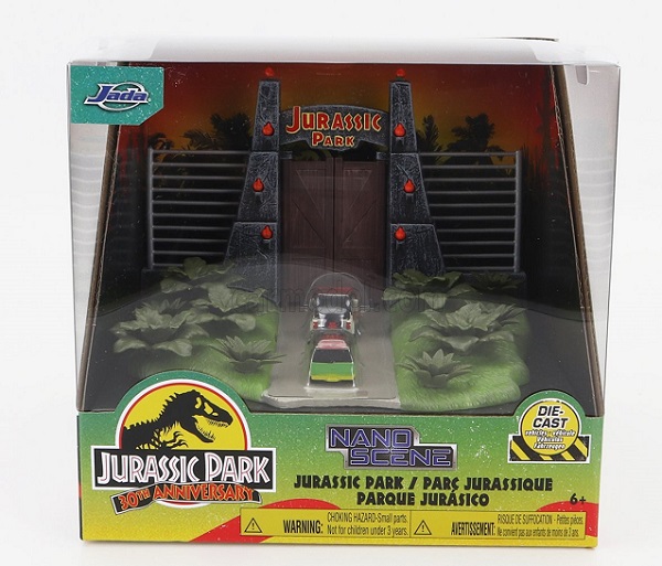 Модель 1:87 ACCESSORIES Diorama - Set Jurassic Park With Ford Explorer Jurassic Park (1995) - Jeep Wrangler Rubicon Open (1999), Various
