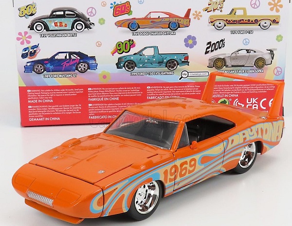 Модель 1:24 DODGE Charger Daytona 1969 - I Love The 60's, Orange