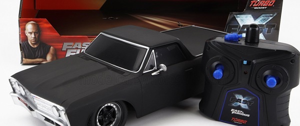 Модель 1:16 CHEVROLET El Camino Pick-up (ff10) Custom 1967 - Fast & Furious, Black