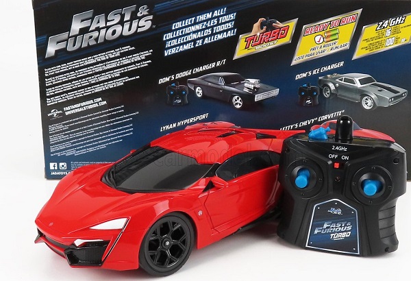 Модель 1:16 LYKAN Dom's Hypersport - Fast & Furious 7 2015, Red