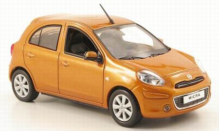 Модель 1:43 Nissan Micra / orange (новый кузов)