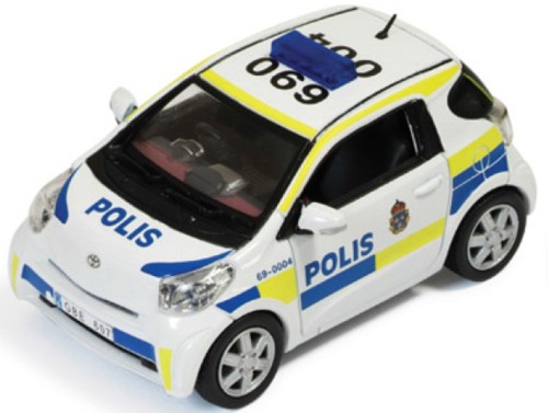 toyota iq "polis" (полиция Швеции) 2011 JC247 Модель 1:43