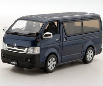 Модель 1:43 Toyota Hiace GL (микроавтобус) - dark blue mica met