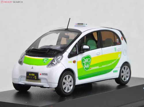 mitsubishi i-miev - zero taxi - white/green JC59007TX Модель 1:43