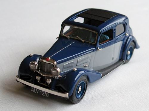Модель 1:43 Alvis 12-70 Saloon by Mulliner - royal blue/grey
