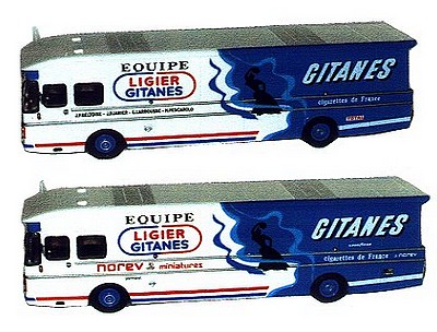 leyland race transporter «ligier gitanes» (pre-painted kit) JPS214 Модель 1:43