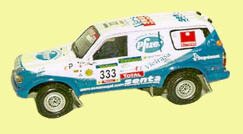 Модель 1:43 Toyota Land Cruiser HDJ 60 №333 Paris-Dakar «LOPEZ-THIAM» Pre-Painted KIT