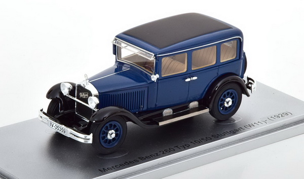Модель 1:43 Mercedes-Benz 260 Typ 10/50 Stuttgart W11 - blue/black (L.E.250pcs)