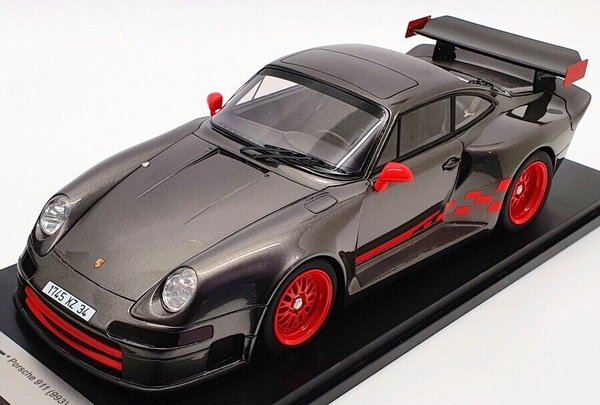 Модель 1:18 Porsche 911 993 GT1 Almeras - 2002 - Grey met/Red