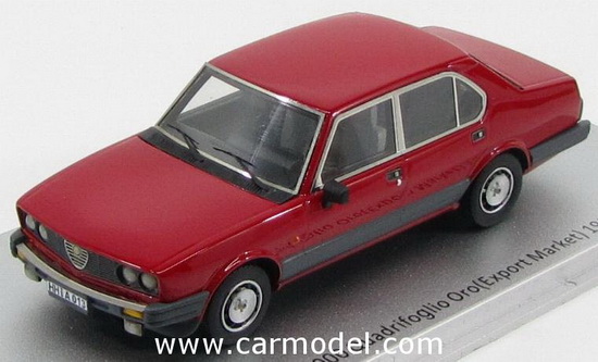 Модель 1:43 Alfa Romeo Alfetta 2.0 Quadrifoglio Oro - Mercato Estero - Export Market (L.E.for CarModel)