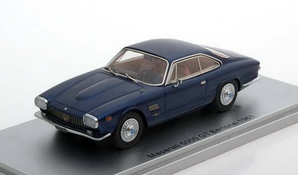 maserati 5000 gt bertone 1961 (2 front lights version) - blue KE43014071 Модель 1:43