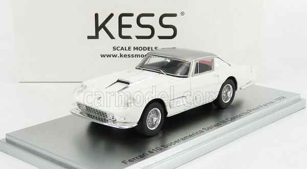 ferrari 410 superamerica series iii pininfarina coupe 1958 - white/silver (l.e.250 pcs.) KE43056132 Модель 1:43