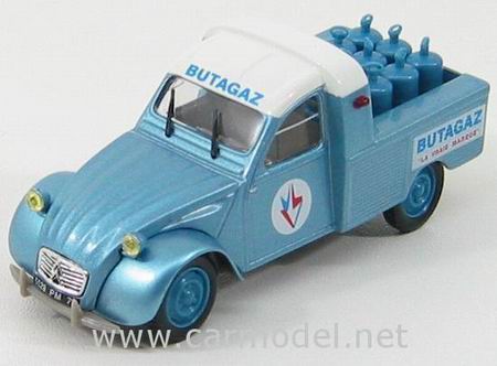 citroen 2cv pickup «butagaz» - light blue met/white ED019 Модель 1:43