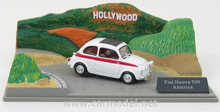 FIAT Nuova 500 America - Hollywood / white red