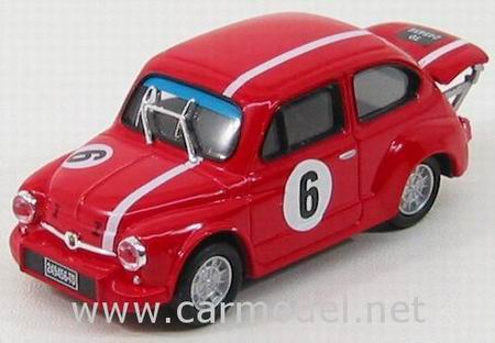 Модель 1:43 FIAT 600 Abarth N 6 Competition RED