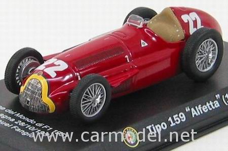 Модель 1:43 Alfa Romeo Alfetta 159 №22 Spain GP World Champion (Juan Manuel Fangio) - red