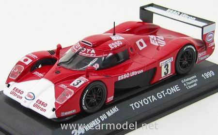 Модель 1:43 Toyota GT-One №3 Le Mans (U.KATAYAMA - Keiichi Tsuchiya - T.Suzuki) - red/white